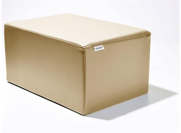 Holdning/Støtte Puff 60 x 40 x 30 cm Beige